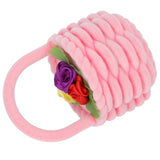 Pink Lovely Jewelry Box Flower Basket Shaped Ring Box