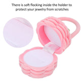 Pink Lovely Jewelry Box Flower Basket Shaped Ring Box