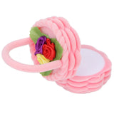 Pink Lovely Jewelry Box Flower Basket Shaped Ring Box