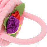 Pink Lovely Jewelry Box Flower Basket Shaped Ring Box for Gift