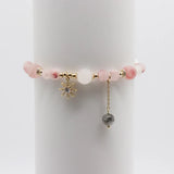Pink Bead Women Bracelet Starfish Pendant Girl Friendship Gift