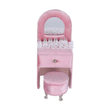Pink Velvet Dresser Shape Jewelry Box Organizer Holder Rings Container