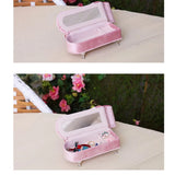 Pink Mini Velvet Sofa Jewelry Storage Organizer