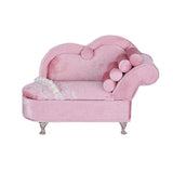 Pink Mini Velvet Sofa Jewelry Storage Organizer