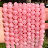 Rose Quartz Round Stone Beads 6-10mm 7.5 Inch