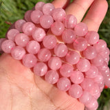 Rose Quartz Round Stone Beads 6-10mm 7.5 Inch