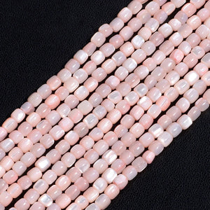 Pink Shell Beads Mother of Pearl Spaced Beads DIY Jewelry Making