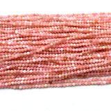 Pink Opal Natural Stones Crystal Faceted Beads for Jewelry Making