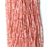 Pink Opal Natural Stones Crystal Faceted Beads for Jewelry Making