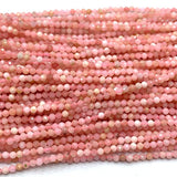 Pink Opal Natural Stones Crystal Faceted Beads for Jewelry Making