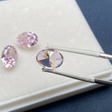 Pink Oval Crush Ice CZ for Jewelry Making