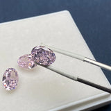 Pink Oval Crush Ice CZ for Jewelry Making
