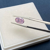 Pink Oval Crush Ice CZ for Jewelry Making