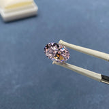 Pink Oval Crush Ice CZ for Jewelry Making
