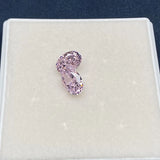 Pink Oval Crush Ice CZ for Jewelry Making