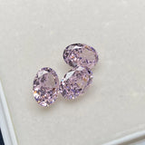 Pink Oval Crush Ice CZ for Jewelry Making