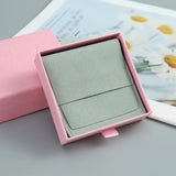 Pink Paper Box & Microfiber Bag Jewelry Sets for Wedding Christmas Gift