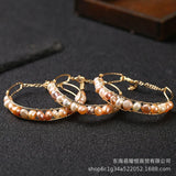 Pink Pearl Bracelets Bangle Gemstone 925 Silver Natural Beads Charm Jewelry