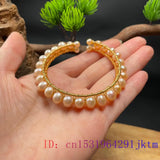 Pink Pearl Bracelets Men Amulets Gift Bracelet Talismans Bangles 925 Silver