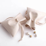 Pink Logo Printed Name Jewelry Packaging Wedding Favor Pouches