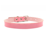 Pink Pu Leather Rhinestone Letter Necklaces For Women