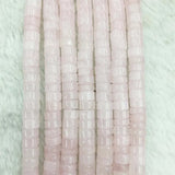 Pink Quartz Jade Heishi Gemstone Flat Round Loose 3*6MM Beads