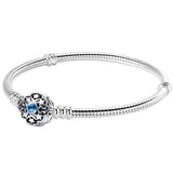 Pink Radiant Heart Love Knot Braided Clasp T-Bar Bracelet Bangle
