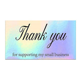 Pink Rainbow Laser Cards Greeting Package - Small Business Thank You