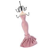 Pink Resin Mannequin Jewelry Display Stand Organizer