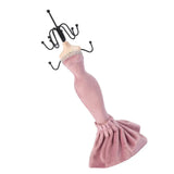 Pink Resin Mannequin Jewelry Display Stand Organizer