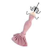 Pink Resin Mannequin Jewelry Display Stand Organizer