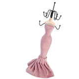 Pink Resin Mannequin Jewelry Display Stand Organizer