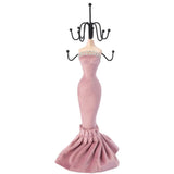 Pink Resin Mannequin Jewelry Display Stand Organizer