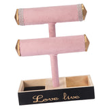 Pink Resin Table Top Necklace Bracelet Holder & Jewelry Display