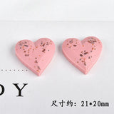 Pink Retro Peach Resin DIY Ear Decoration Material Fittings Patch