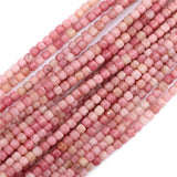 Pink Rhodochrosite 2-3mm Square Stone Beads for DIY Jewelry Making
