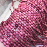 Pink Rhodochrosite Egg 4*6mm Loose Beads Gem Stone