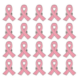 Pink Ribbon Pin 20 Pcs Ribbon Brooches Breast Cancer Awareness Lapel