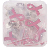 Pink Ribbon Pin 20 Pcs Ribbon Brooches Breast Cancer Awareness Lapel