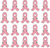 Pink Ribbon Pin 20 Pcs Ribbon Brooches Breast Cancer Awareness Lapel