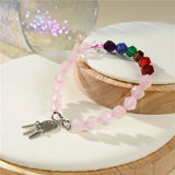 Pink Rose Quartz Stone Bracelet 8mm