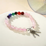 Pink Rose Quartz Stone Bracelet 8mm
