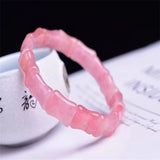 Pink Rose Quartz Bracelet, Healing Gift, Ladies Jewelry