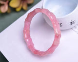 Pink Rose Quartz Bracelet, Healing Gift, Ladies Jewelry