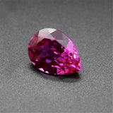 Pink Ruby Pear Shaped Faceted Gemstone Teardrop Cut Ruby Gem