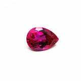 Pink Ruby Pear Shaped Faceted Gemstone Teardrop Cut Ruby Gem