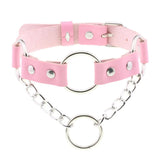 Pink Sexy Rock Gothic Collar Necklaces Jewelry Harajuku Punk Choker