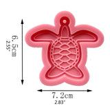 Pink Tortoise Keychain Silicone Mold for DIY Craft