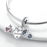 Pink Stone Collection Cubic Zirconia Charm for Jewelry Making