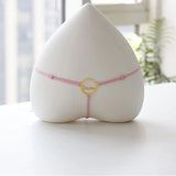 Pink Thong Name Pendant Body Chain For Women